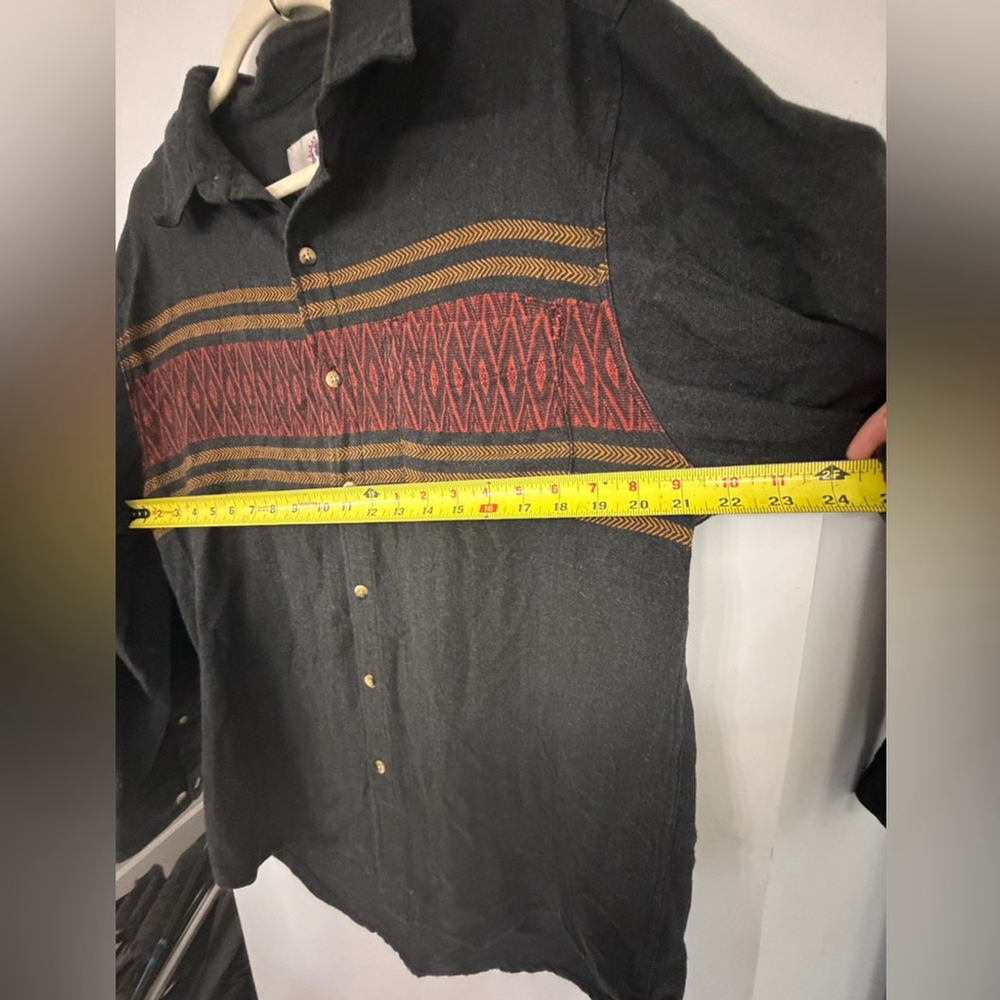The Territory Ahead Men’s Large Soft Flannel Western Print Long Sleeve Button Up - Picture 6 of 6